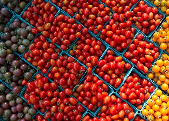 Mixed Tomatoes: Photo By Alan Weiner