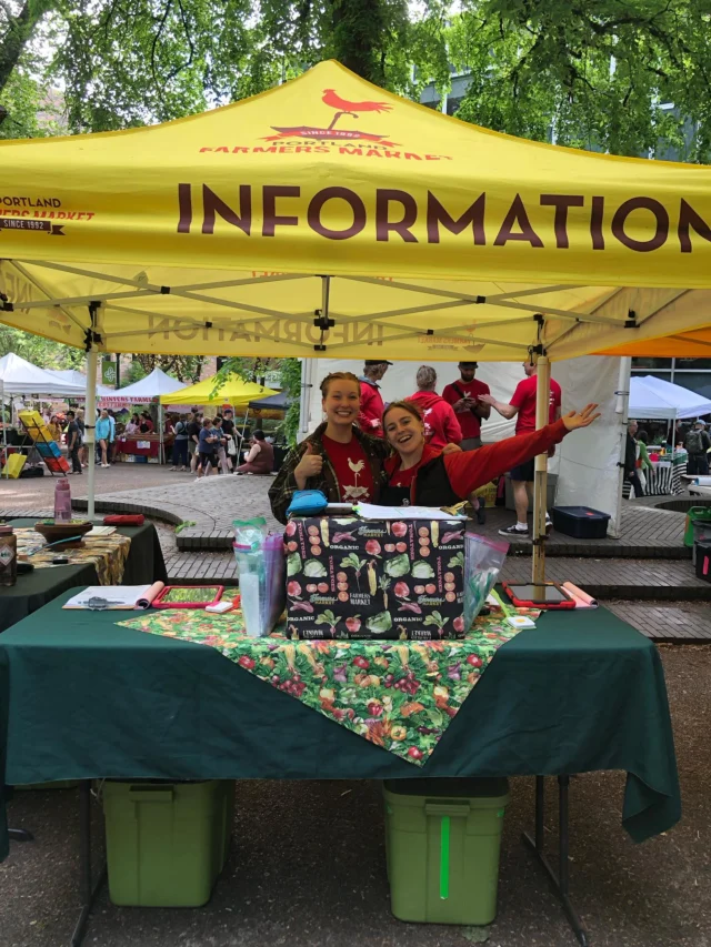 It’s wonderful day at the market! We’ve got new vendors back for the season and lots of seasonal goods! Come down and hang out!

PSU Farmers Market
Year-Round Saturdays, 8:30 am - 2 pm
SW Park & Montgomery