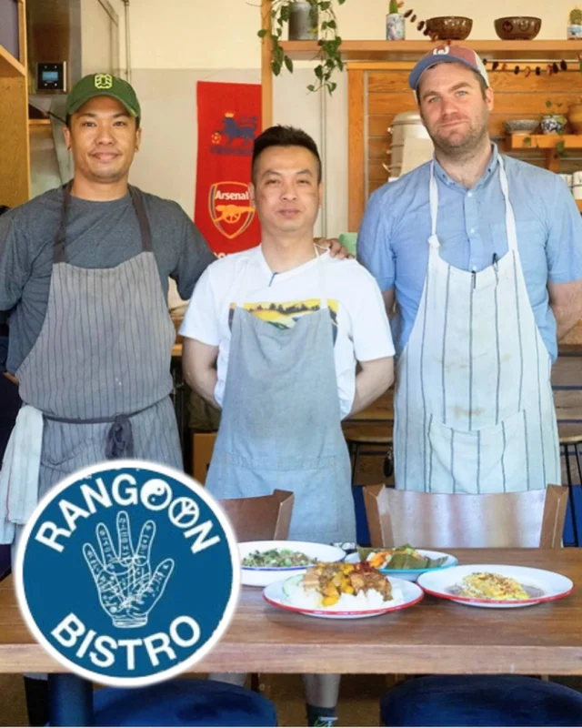 Taste the flavors of summer with Rangoon Bistro this Sun, Jul 13, 11 am at King Farmers Market.

As part of our Chef in the Market series, we are excited to welcome David Sai, Chef and Co-Owner of Rangoon Bistro, for a recipe demonstration featuring the freshest seasonal produce sourced directly from our King vendors.

Rangoon Bistro was a vendor at the King Farmers Market from 2020 to 2022, and we're thrilled to have this market alum back for a special appearance - especially, days before they open their sister operation, Bone Sine!

Swipe thru the pics to see the guys at the market back in the day.

Please stop by Chef's booth around 11 am to see what Chef David is creating, learn about the local ingredients he's using, and sample his delicious recipe! Samples usually run out quickly, so plan accordingly!

Don't forget to follow Rangoon Bistro @rangoonbistro and Bone Sine @bonesinerangoon on Instagram for more tasty updates!

About Rangoon Bistro:
Rangoon Bistro is a counter-service Burmese restaurant established in 2022 by chefs David Sai and Alex Saw—veterans of acclaimed kitchens across Southeast Asia—and Portland native Nick Sherbo. A true Portland success story, the restaurant was born from a beloved farmers market pop-up and now counts two brick-and-mortar locations. Rangoon Bistro’s menu marries time-honored Burmese recipes with the Pacific Northwest’s finest local ingredients. Through each dish, Rangoon Bistro continues its mission: using food to honor heritage while inviting diners to explore Burmese culture and cuisine.

King Farmers Market
Sundays, 10 am -  2 pm
Located at NE 7th and Wygant